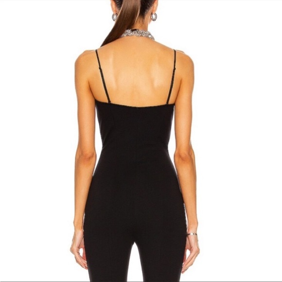 Wolford Γ Amina Muaddi One Piece Strapless Catsuit Jumsuit Black Org $870 small - Picture 6 of 12